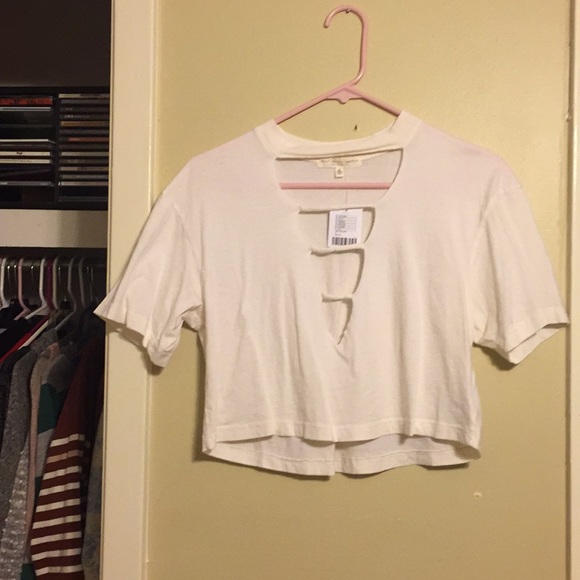 Urban Outfitters Tops - UO Crop White T Shirt